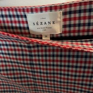 Sezane Checkered pants